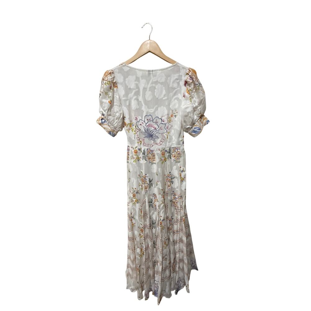 Hemant & Nandita Hoor Overlap Godet Maxi Dress Size Small New with Tags - Picture 15 of 15